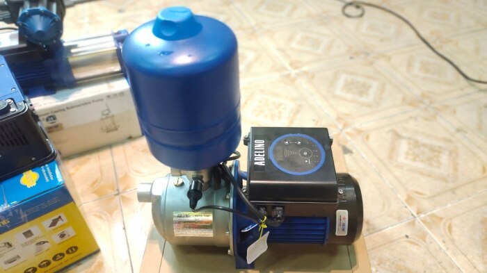 Lắp đặt máy bơm tăng áp biến tần Adelino 750W – HS404E