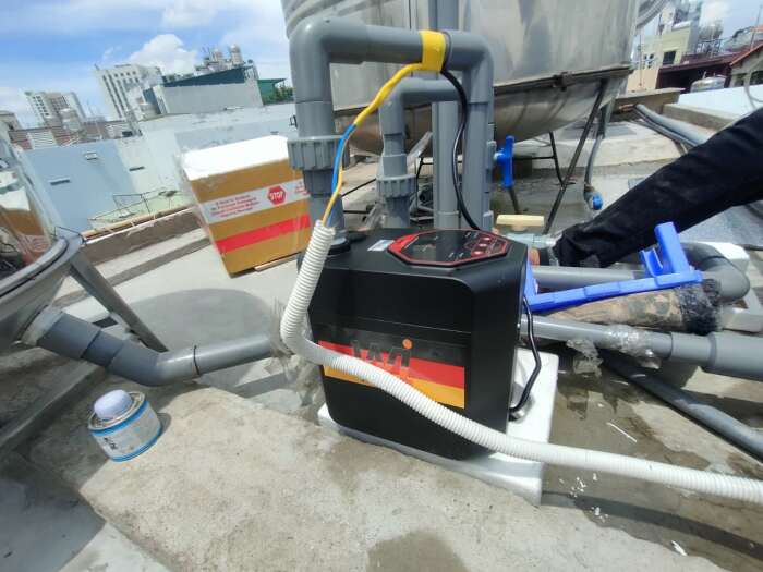 Máy Bơm Tăng Áp Biến Tần Wi Siêu êm ! Bơm áp cho gia đình