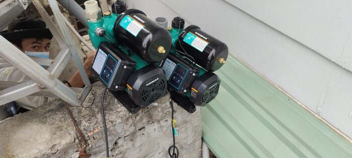 Tăng áp cho nước nóng bằng Máy bơm tăng áp điện tử Shimge 125W Chạy êm Bảo hành 2 năm TẠI NHÀ !