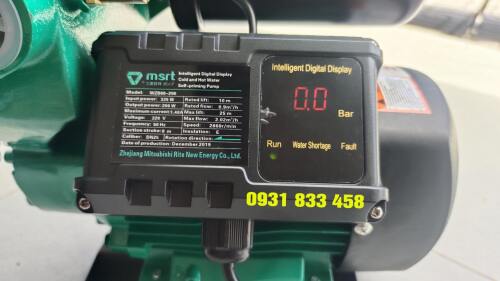 Máy bơm tăng áp điện tử MSRT 200w – Mishubishi – có hiển thị đồng hồ Led